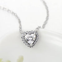 Heart Shape Zircon Necklace