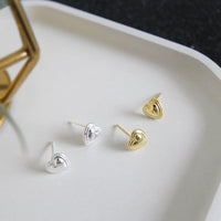 Simple Heart 925 Sterling Silver Studs Earrings - Brier Hills