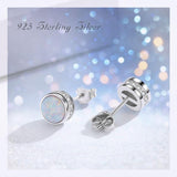 Opal Stud Earrings 925 Sterling Silver Earrings - Brier Hills