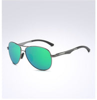 Aluminum/magnesium Polarized Unisex Aviation Style Sunglasses - Brier Hills